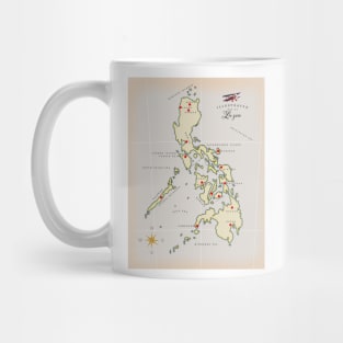 Illustrated map of Luzon Mug